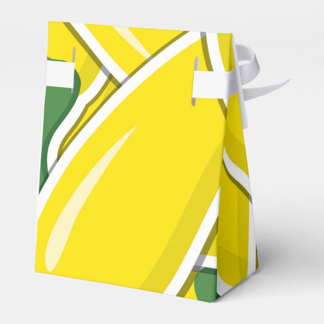 Funky yellow chilli peppers favor boxes (Back Side)