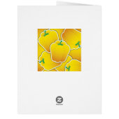 Funky yellow pepper cards (Back)