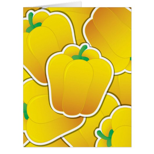Funky yellow pepper cards (Front)