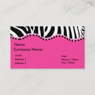 Funky Zebra Business Card