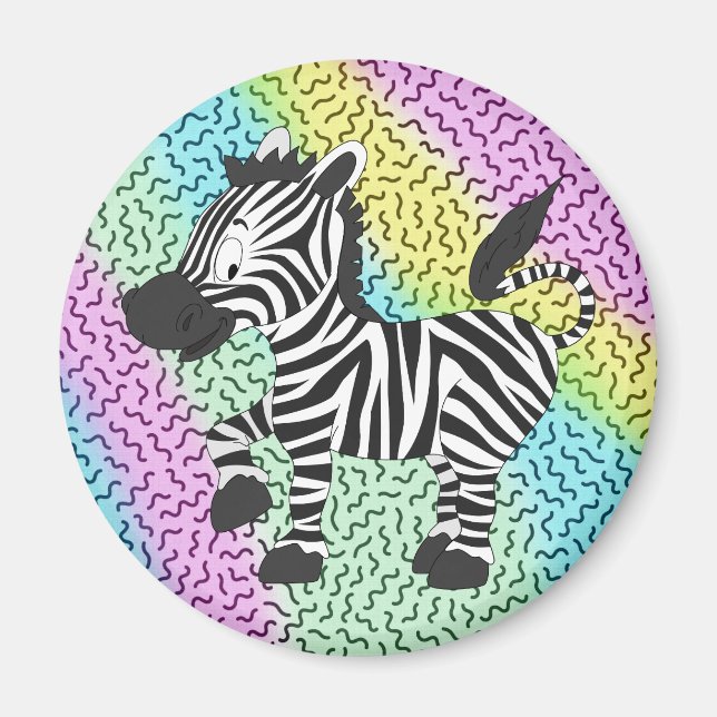 Funky Zebra Magnet (Front)