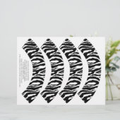 Funky Zebra Print Cupcake Wrappers (Standing Front)