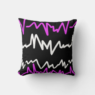 Funky Zig Zag Line Pattern Pillow Cushion