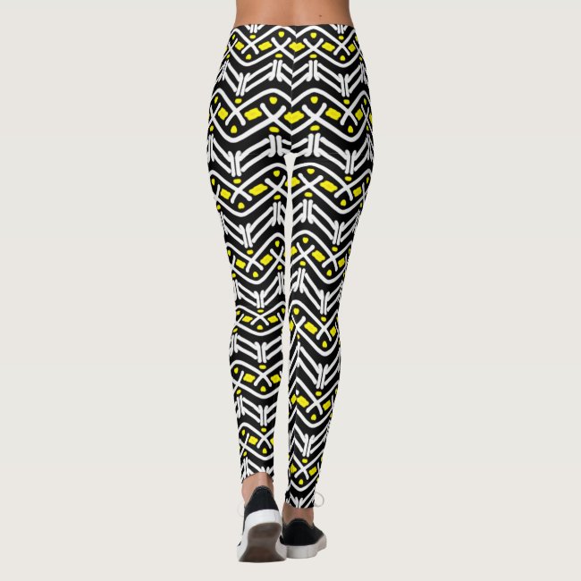 Funky Zigzag Pattern in Yellow and White