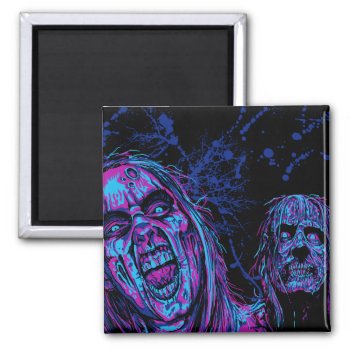 Funky Zombies Magnet by shantyshawn at Zazzle