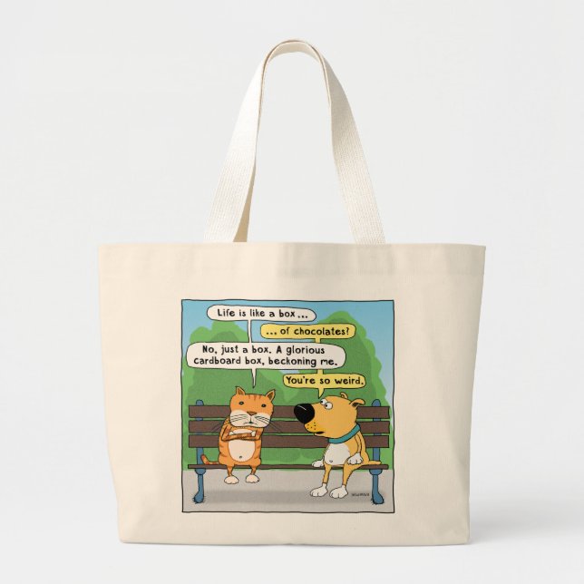 Funn Cat and Dog Tote Bag (Front)