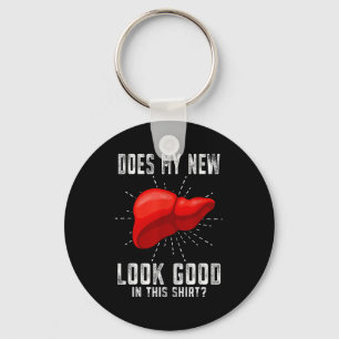 Funn My New Liver Liver Transplant Keychain