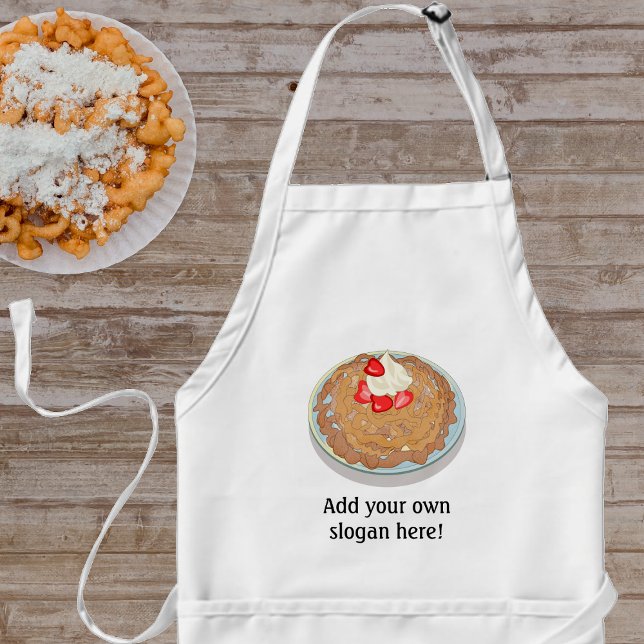 Funnel Cake Picture with your text / funny slogan Adult Apron (Creator Uploaded)