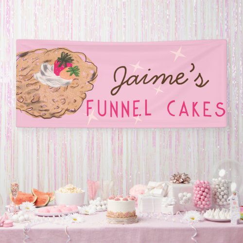 Funnel Cakes Food Truck Baker Business  Banner