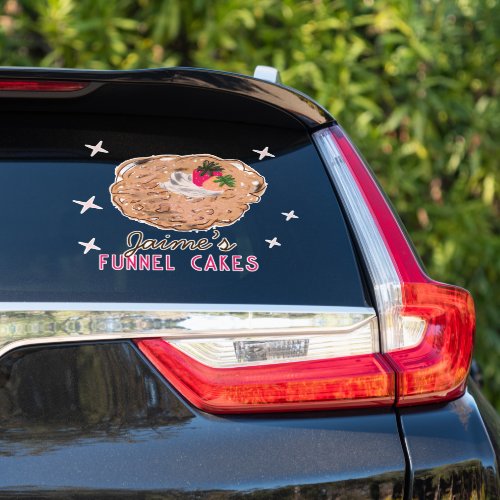 Funnel Cakes Food Truck Baker Business    Sticker
