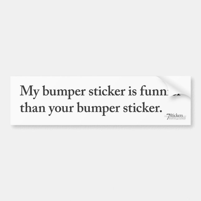 Funnier Bumper Sticker (Front)