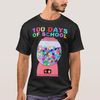 funny 100 days of school gumball machine for kids T-Shirt