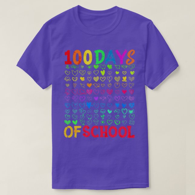 Funny 100 Days Of School Quotes Pillow For Teacher T-Shirt (Design Front)