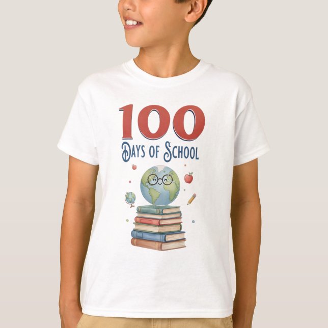 Funny 100 days of school T-Shirt (Front)