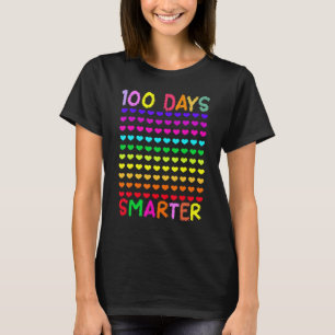 Funny 100 Days Smarter Teachers Pre K Kids Kinderg T-Shirt