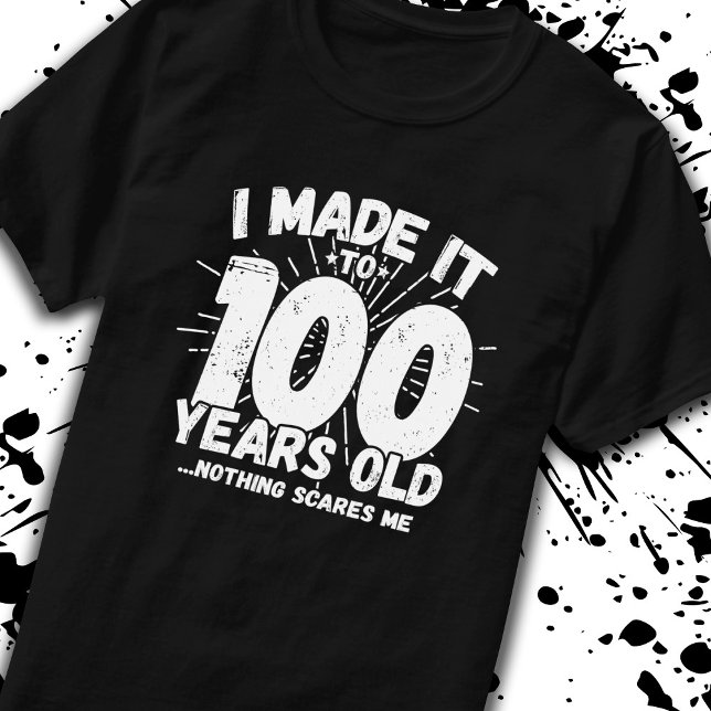 Funny 100th Birthday Quote Sarcastic 100 Year Old T-Shirt (Creator Uploaded)