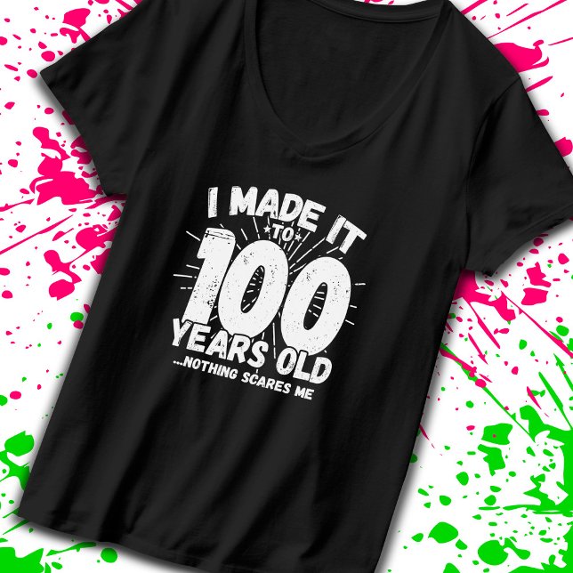 Funny 100th Birthday Quote Sarcastic 100 Year Old T-Shirt (Creator Uploaded)
