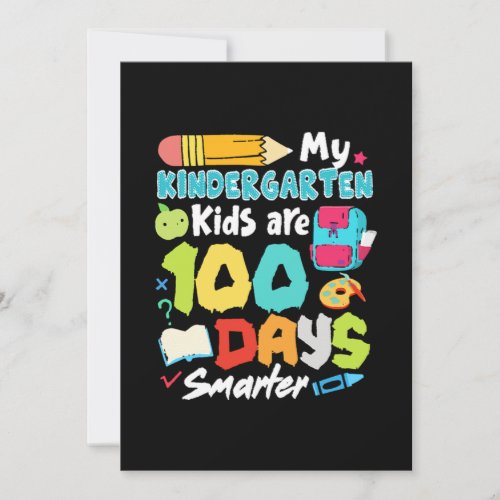 Funny 100Th Day Of School Gift Cute My Kindergarte Save The Date