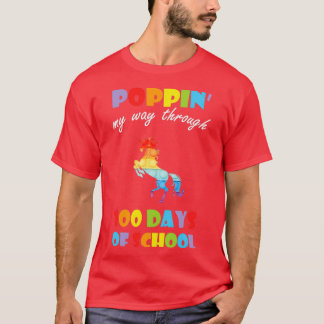 funny 100th day school poppinx27 my way through 10 T-Shirt