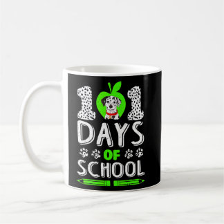 Funny 101 Days Of School Dalmatian Dog 100th Smart Coffee Mug