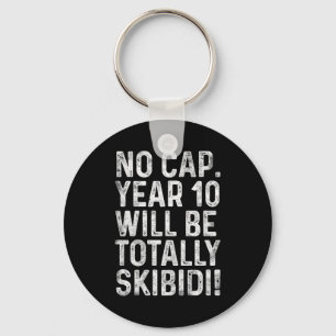 Funny 10 Year Old Bday Boy 10th Birthday Born In 2 Keychain