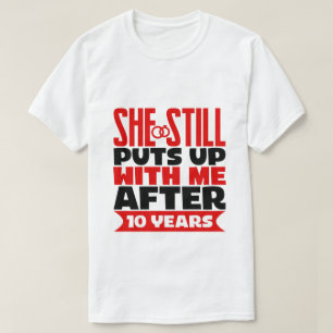 funny 10th Anniversary Husband T-Shirt