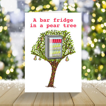 Funny 12 Days Christmas Partridge In A Pear Tree Holiday Card by suzcreates at Zazzle