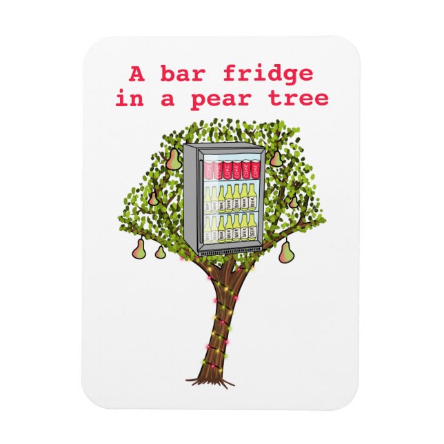Funny 12 days Christmas partridge in a pear tree Magnet (Vertical)