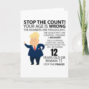Funny 12th Year Birthday Present Happy Birth year Card