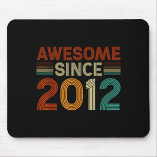 Funny 13 Year Old Awesome Since 2012 Birthday Son Mouse Pad