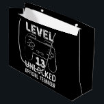 Funny 13th birthday level 13 unlocked gamers large gift bag<br><div class="desc">Level 13 unlocked official teenager gamers video game 13th birthday shirt for kids who turned 13 year old</div>