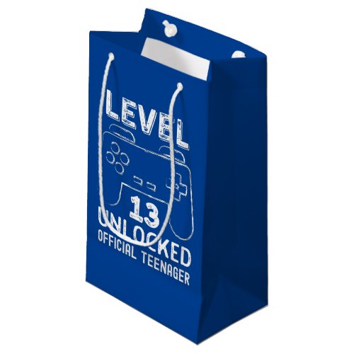 Funny 13th birthday level 13 unlocked gamers small gift bag