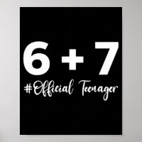 Funny 13th Birthday Teenager 6+7 Year Old Boys Kid
