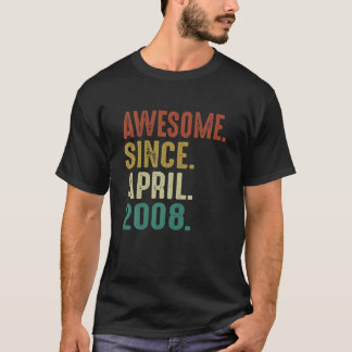 Funny 14 Year Old Birthday Gifts Awesome Since Apr T-Shirt