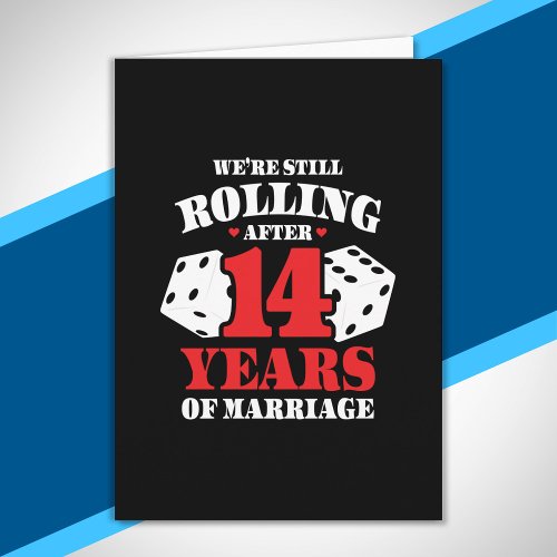 Funny 14th Anniversary Couples Married 14 Years Card