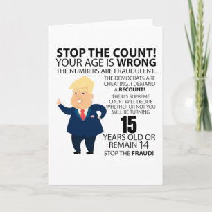 Funny 15th Year Birthday Present Happy Birth year Card