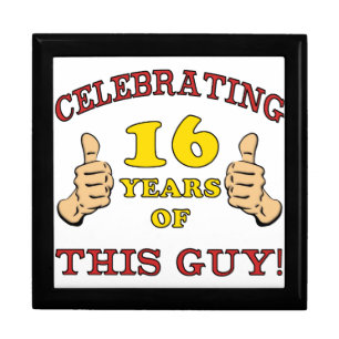 Funny 16th Birthday For Boys Jewelry Box
