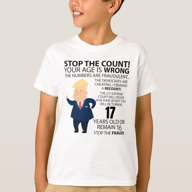 Funny 17th Year Birthday Present Happy Birth year T-Shirt (Front)