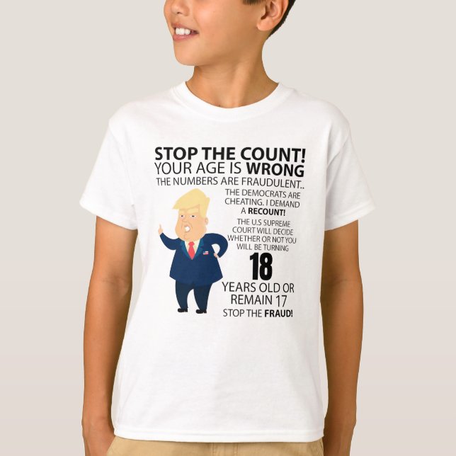 Funny 18th Year Birthday Present Happy Birth year T-Shirt (Front)