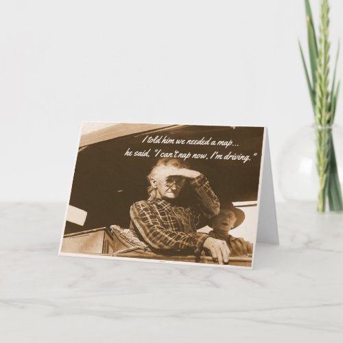 Funny 1930s Dustbowl Hillbilly Humor Blank Inside Note Card