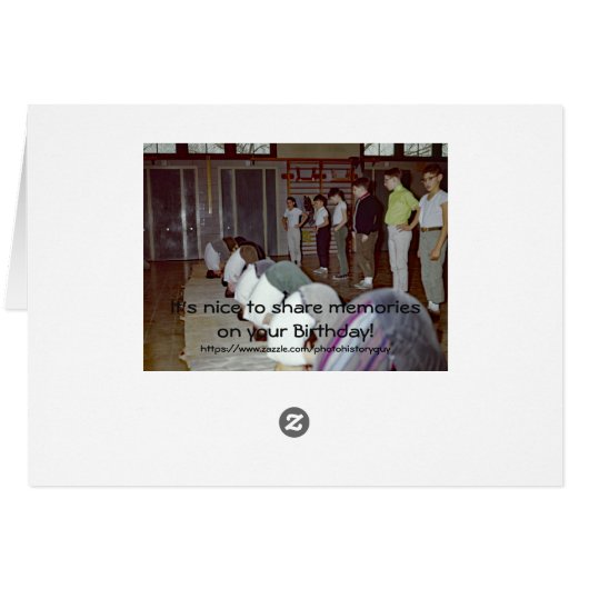 FUNNY 1950'S BOYS GYM CLASS SCHOOL PHOTOGRAPH (Back Horizontal)