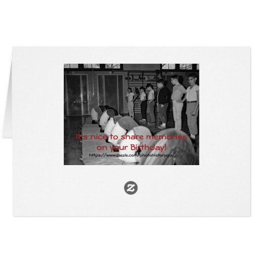 FUNNY 1950'S BOYS GYM CLASS SCHOOL PHOTOGRAPH (Back Horizontal)