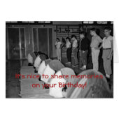 FUNNY 1950'S BOYS GYM CLASS SCHOOL PHOTOGRAPH (Front Horizontal)