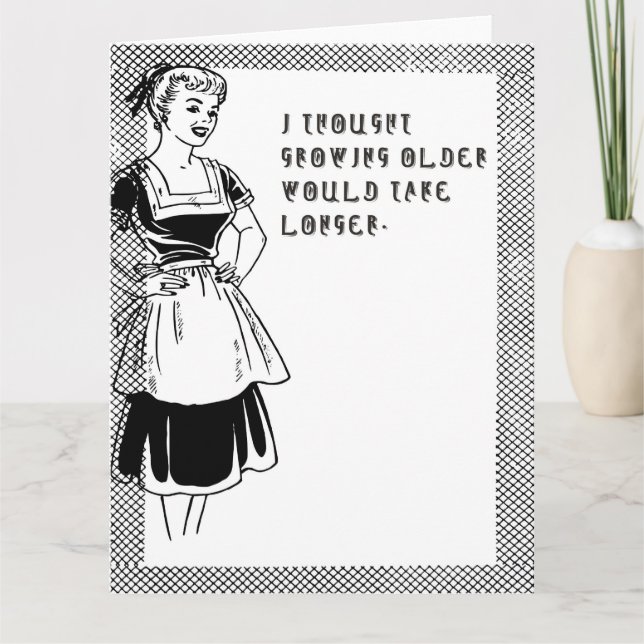 Funny 1950s Housewife Card (Front)