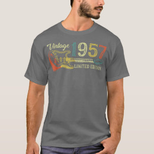 Funny 1957 birthday gift for men Guitar Lover 65th T-Shirt