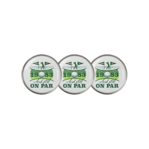 Funny 1983 Golfer 40th Birthday Golf Ball Marker