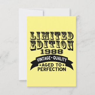 Funny 1988 Birthday Card Limited Edition