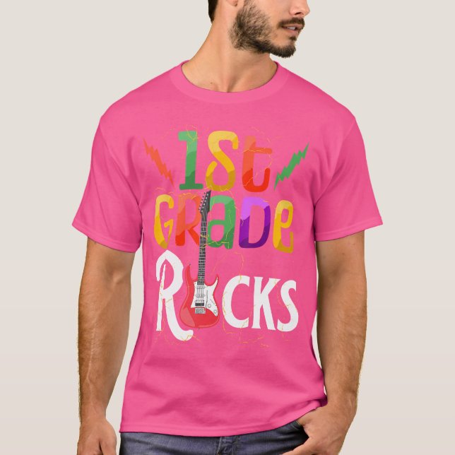 Funny 1St Grade Rocks Back To School Studentsteach T-Shirt (Front)
