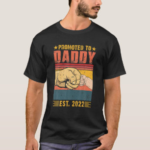 Funny 1St Time Dad EST 2022 New First Fathers Hood T-Shirt