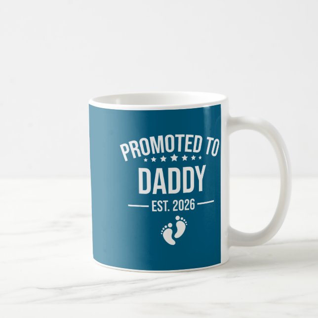 Funny 1st Time Dad Est 2026 New Dad New First Fath Coffee Mug (Right)